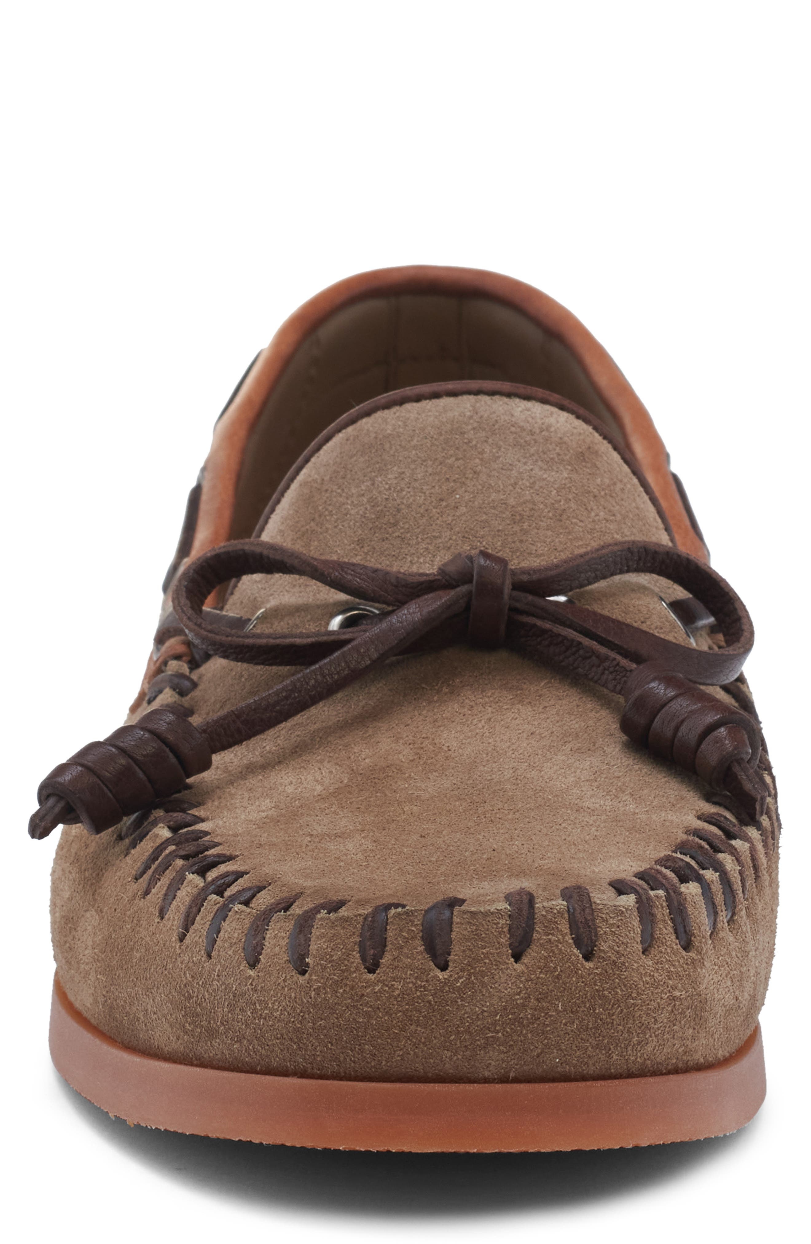 Valentino Garavani VLOGO Boat Shoe in Tobacco at Nordstrom - 4