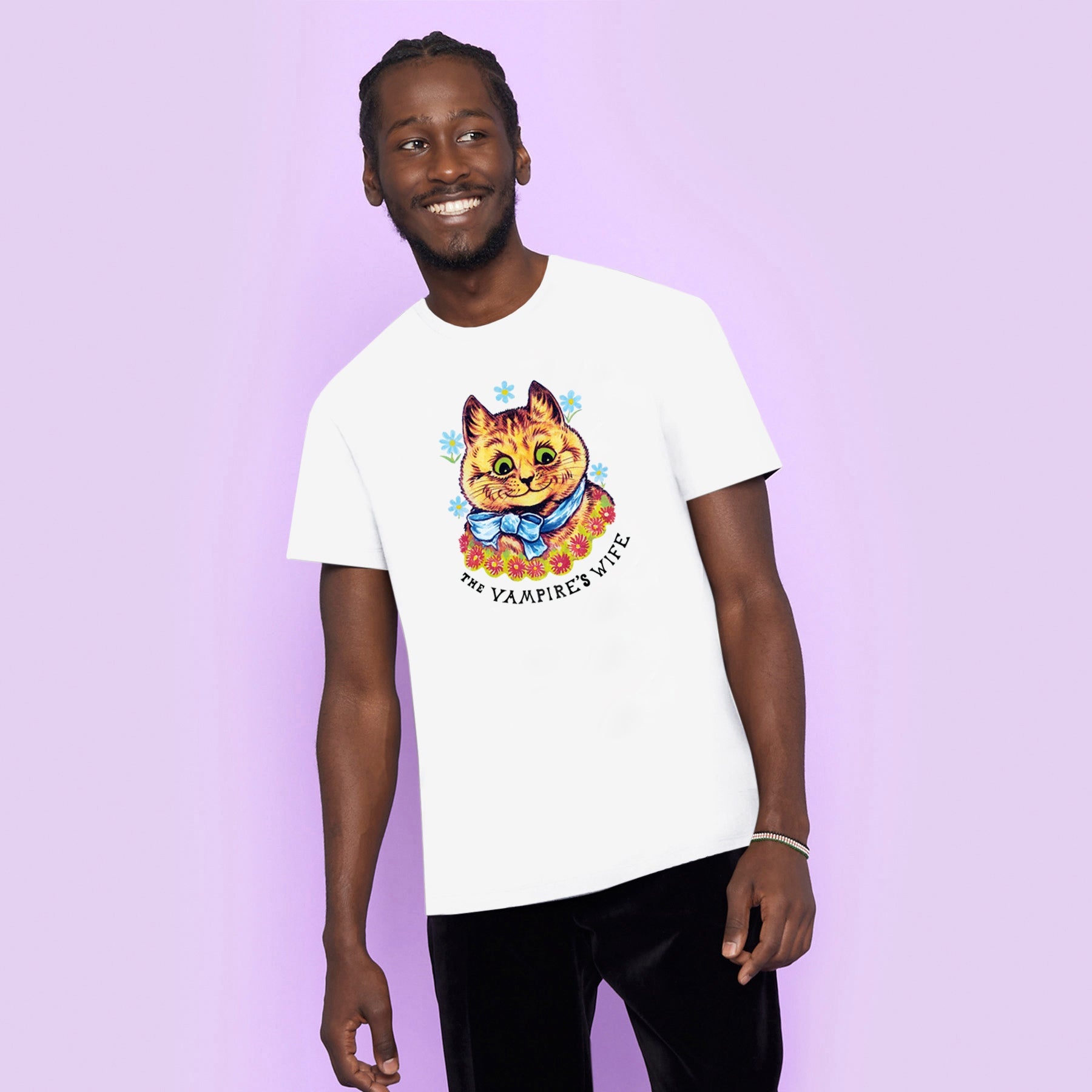 THE CAT FLOWER T SHIRT - 4