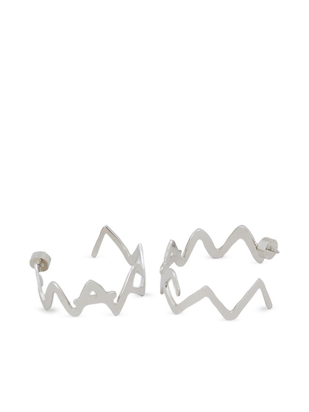 logo earrings - 4