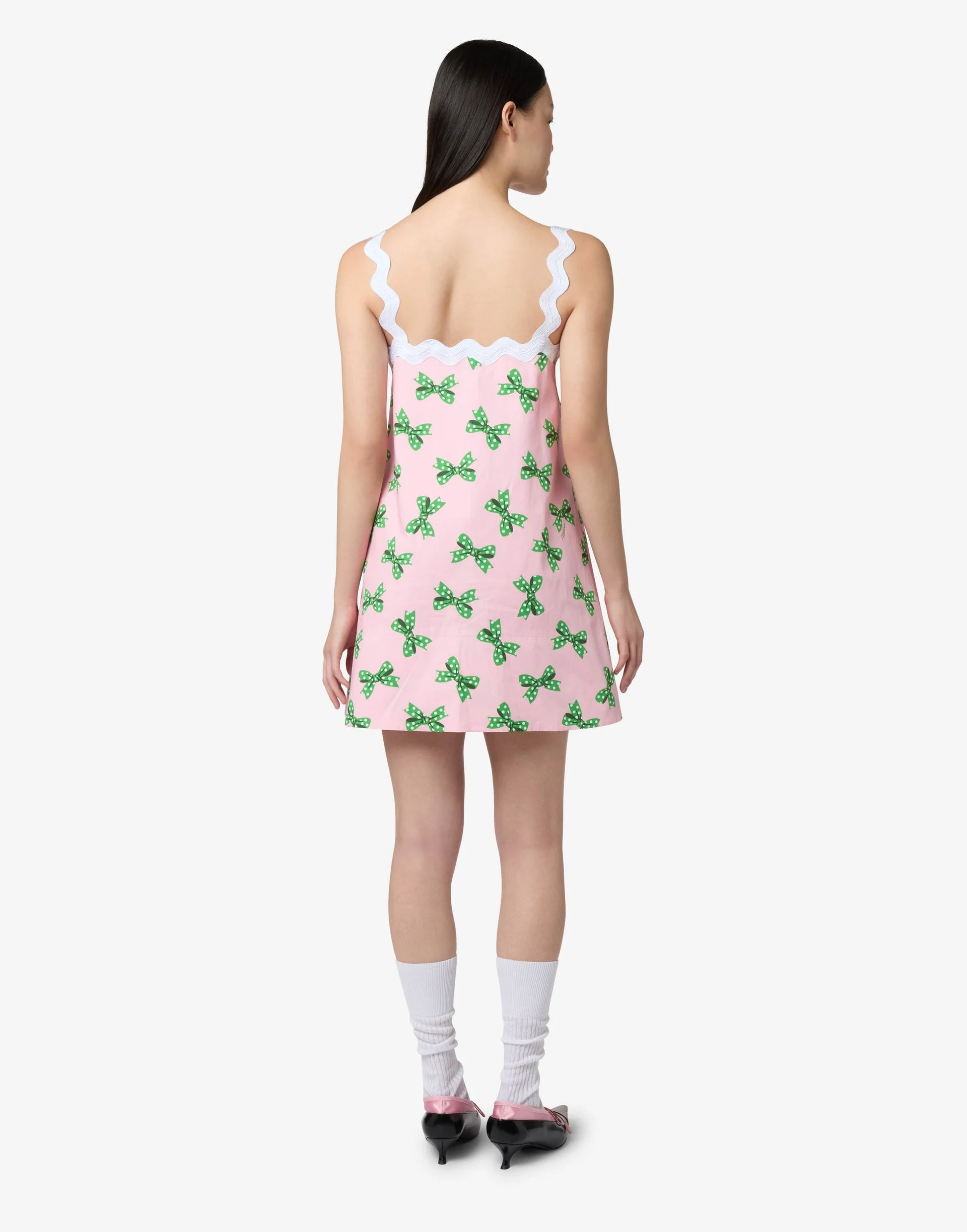 PRINTED COTTON POPLIN DRESS - 1