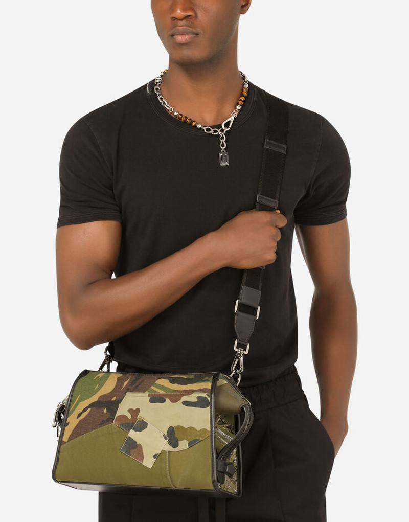 Dolce & Gabbana Camouflage patchwork crossbody bag outlook