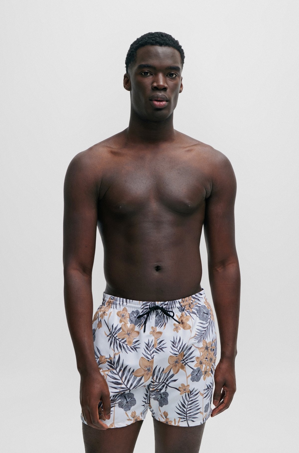 FULLY LINED SWIM SHORTS WITH SEASONAL PRINT - 2