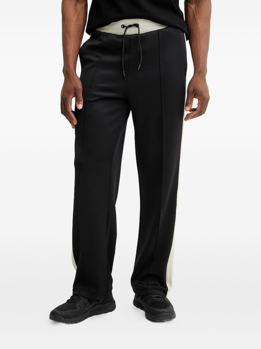 side-stripe track pants - 1