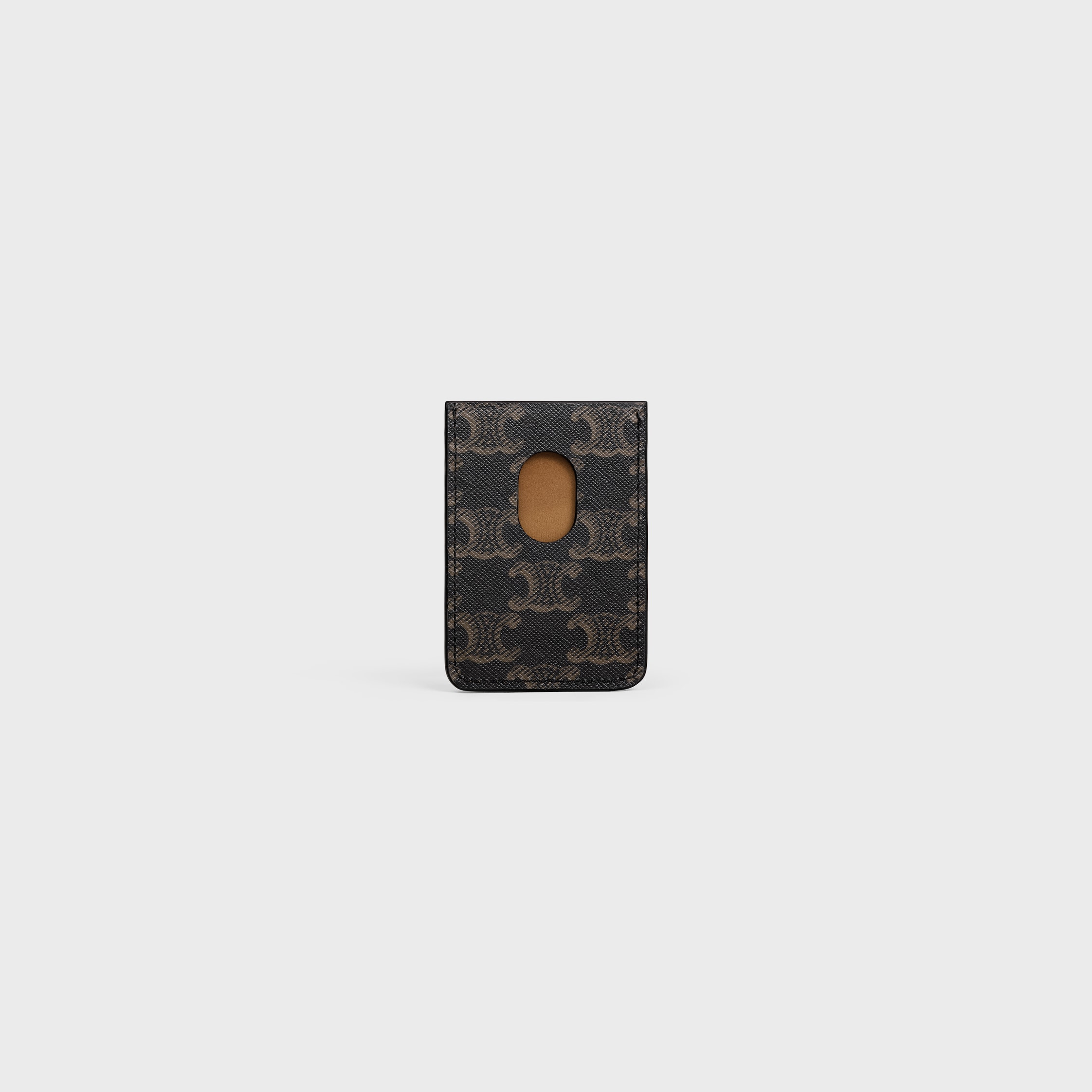 MAGNET CARD HOLDER IN Triomphe canvas AND calfskin - 2