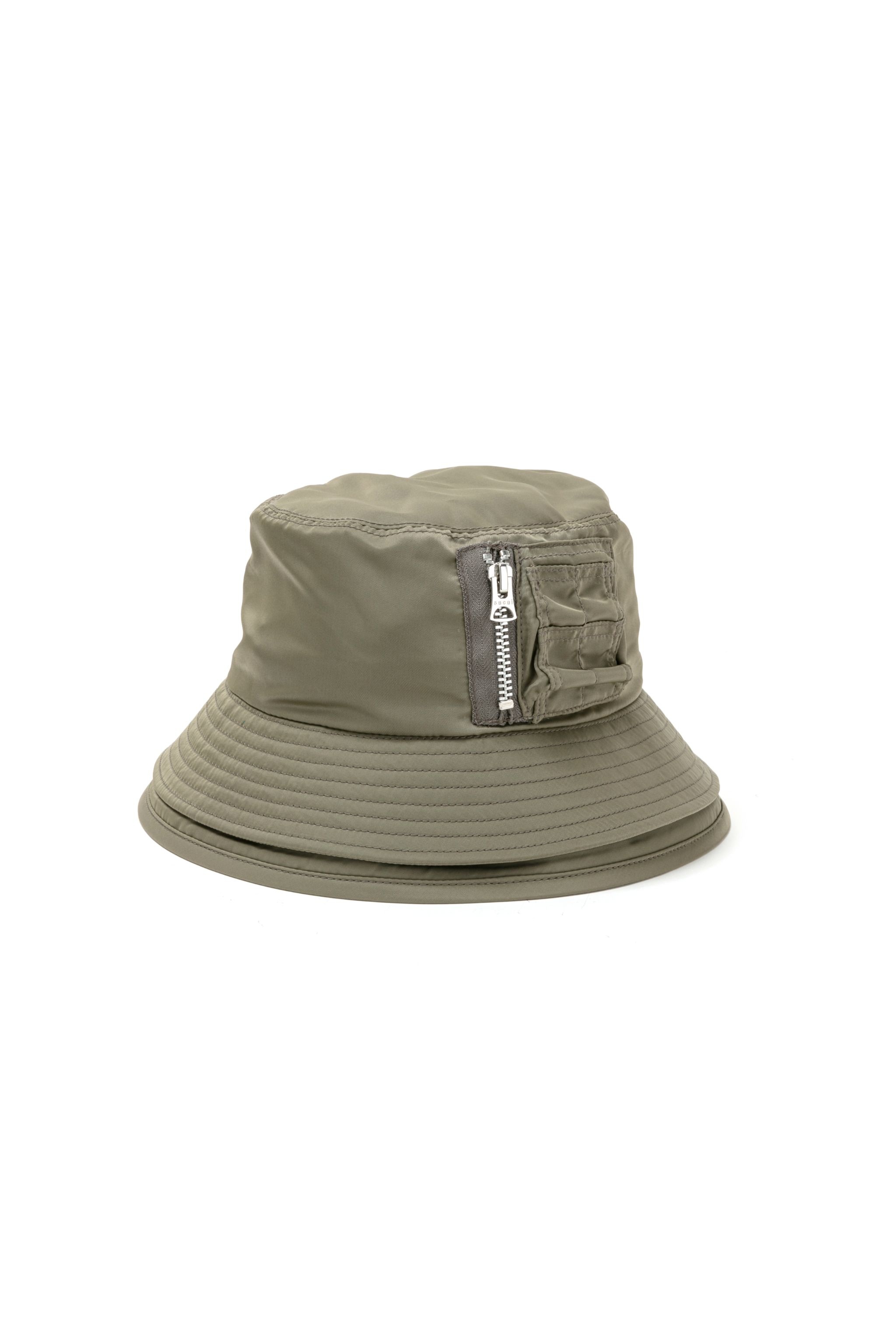 Pocket Double Brim Hat / Nylon Twill - 2