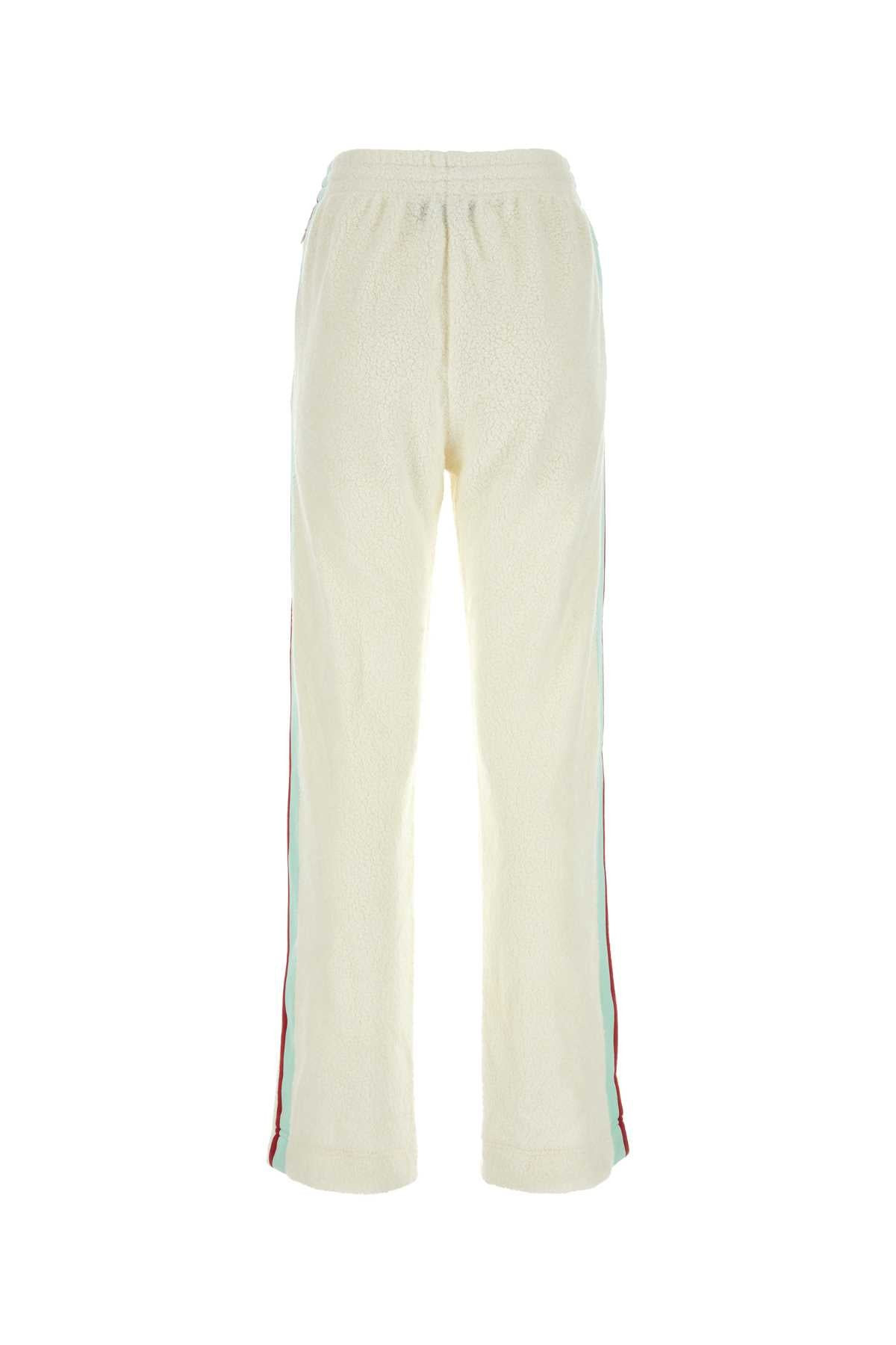 Casablanca Women Ivory Terry Fabric Joggers - 2
