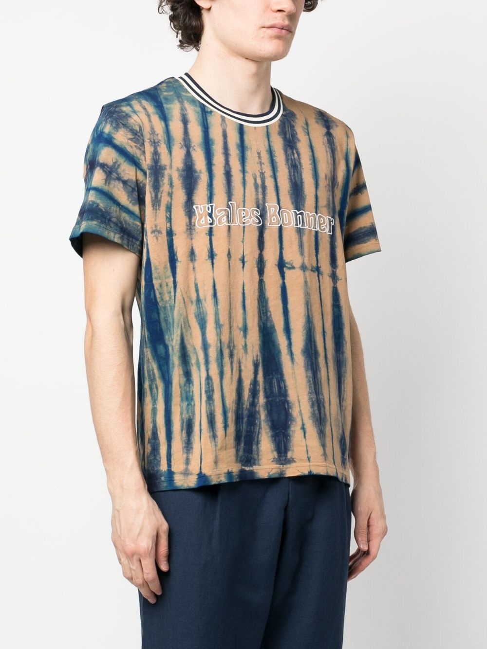 logo-print tie-dye T-shirt - 3