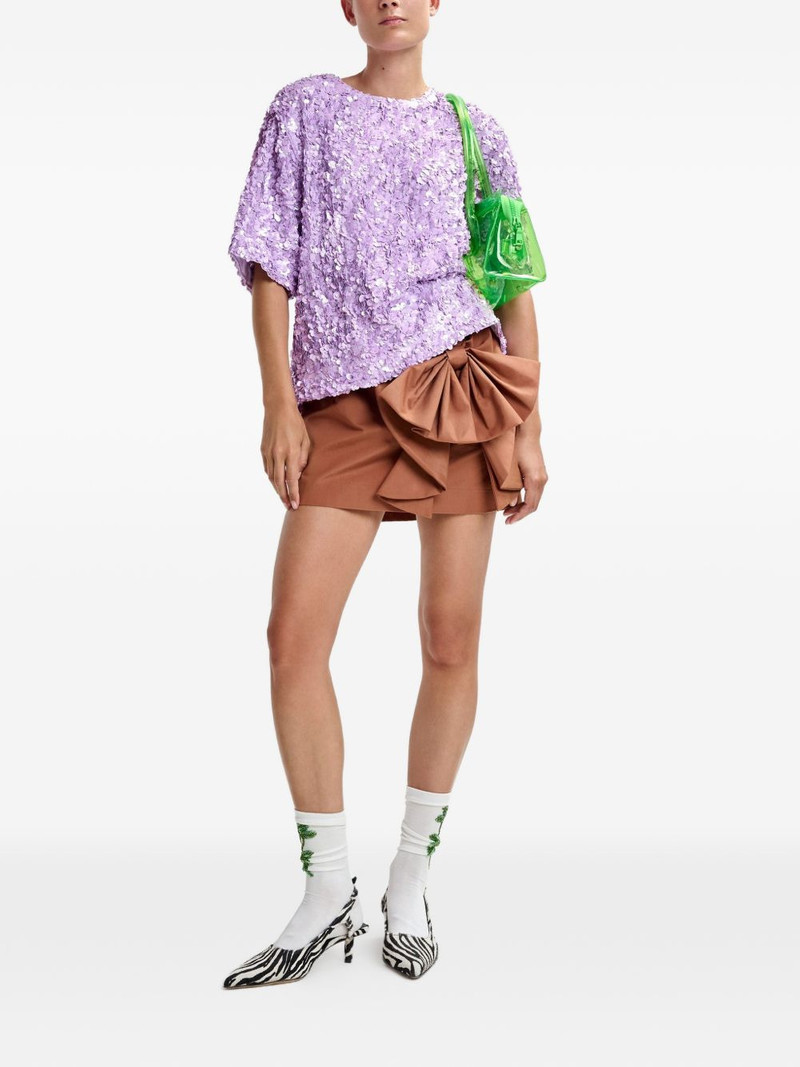 ESSENTIEL ANTWERP Juli sequinned T-shirt outlook