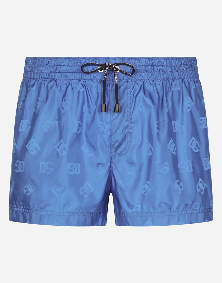 Short jacquard swim trunks with DG Monogram - 1