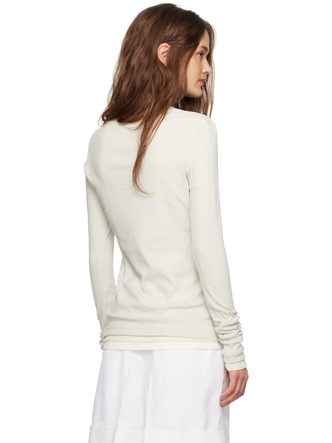 Gray & Off-White '3 Layers' Long Sleeve T-shirt Set - 3