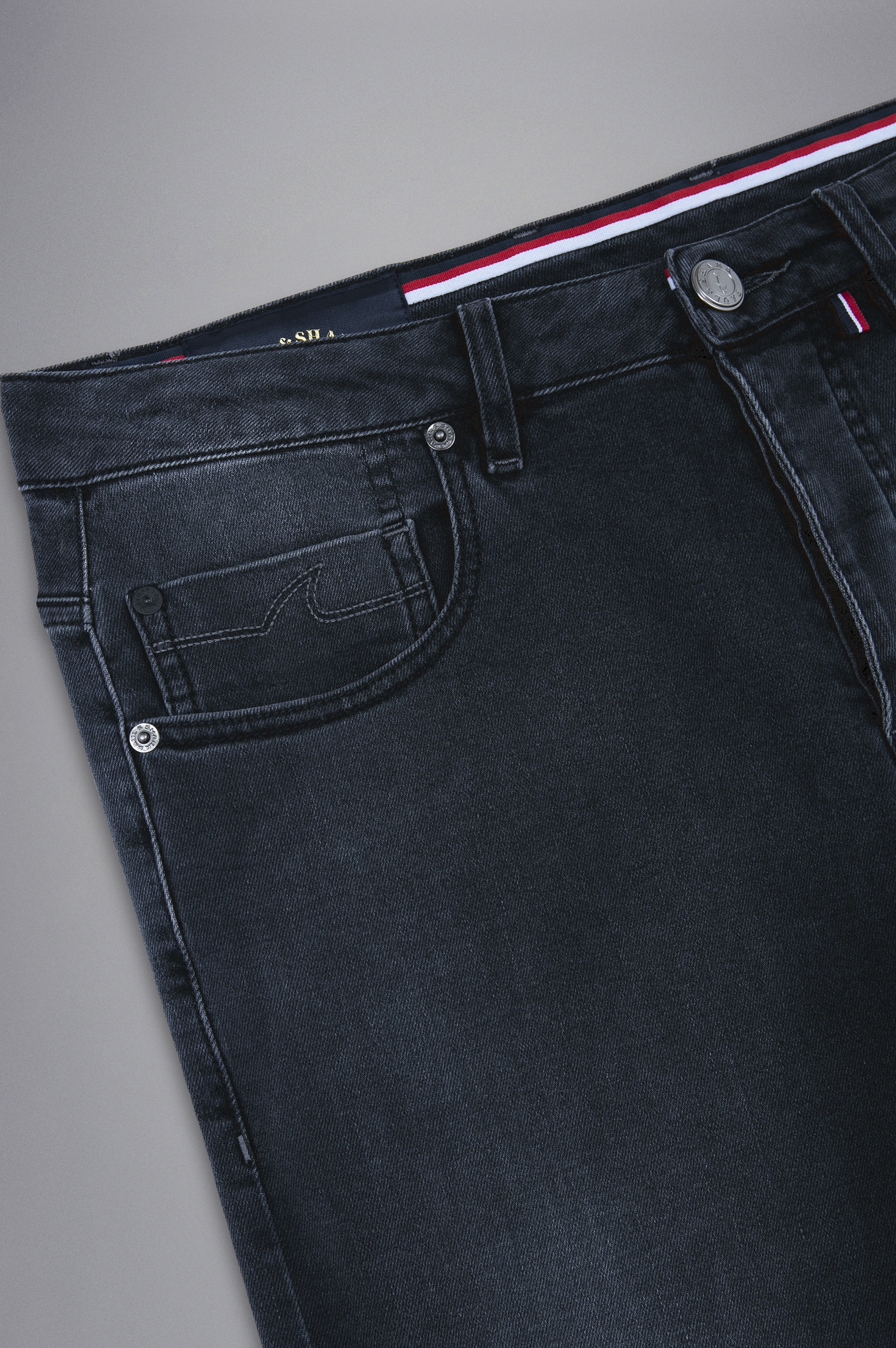 BLACK RIVET JEANS - 5