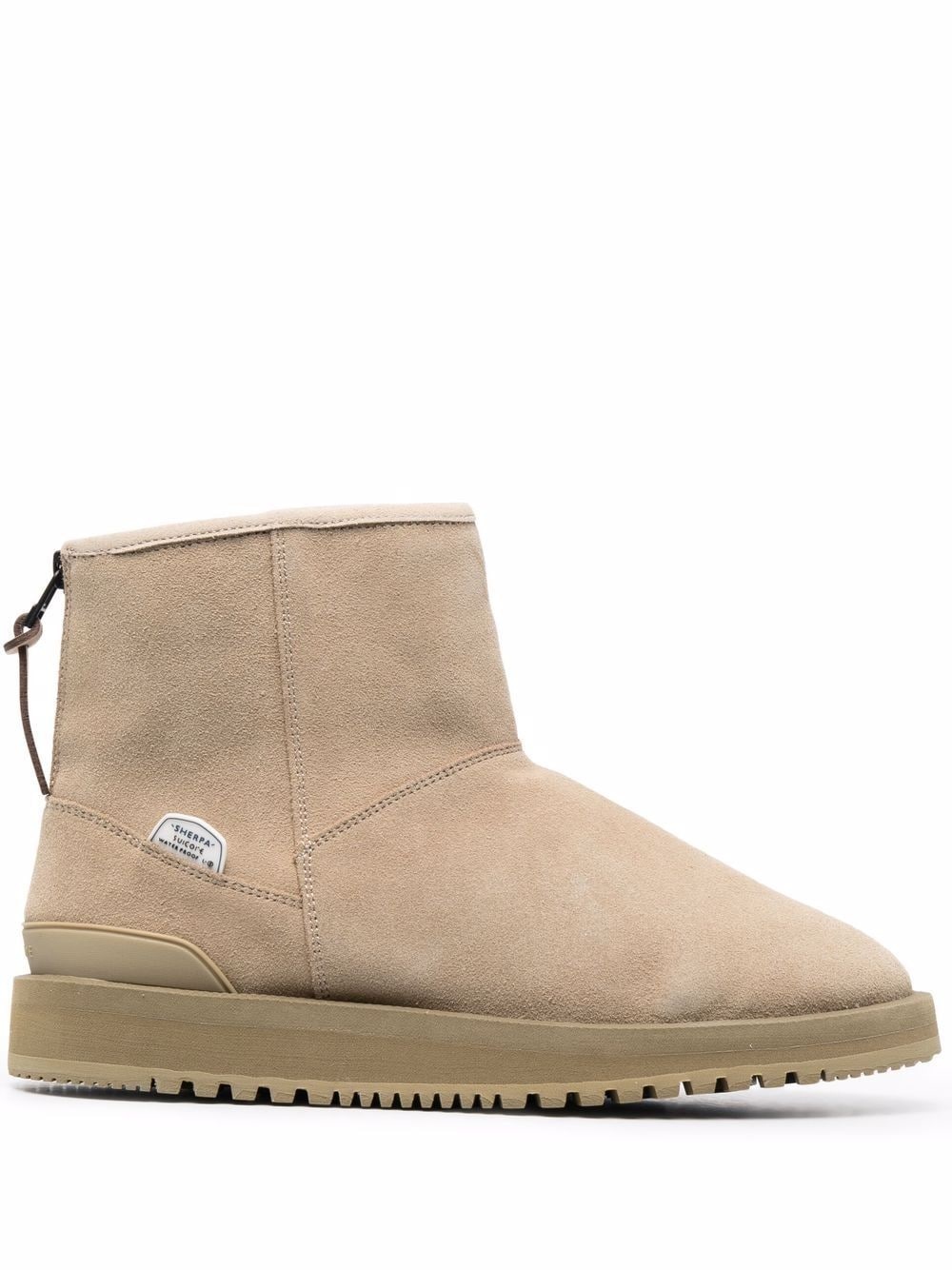 zip-fastening shearling-lined ankle boots - 1