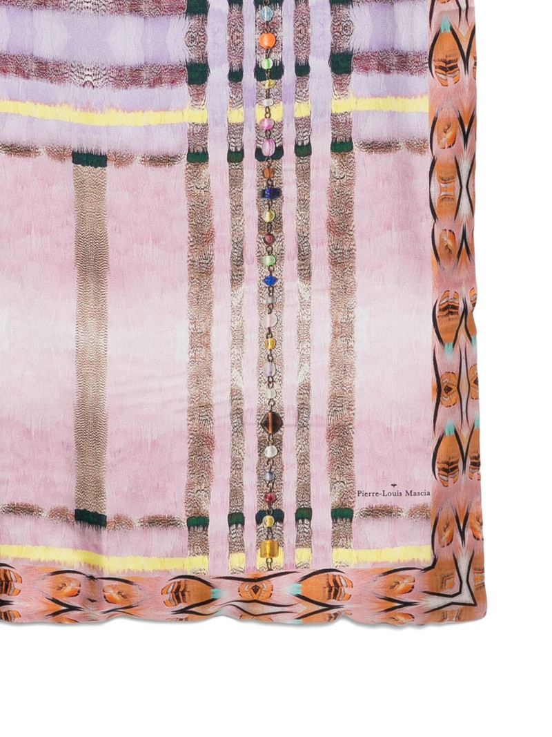 beaded print scarf 3