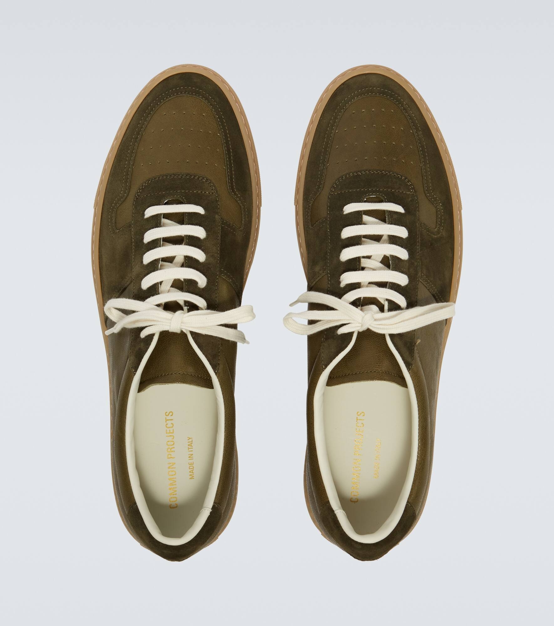 BBall Duo leather and suede sneakers - 4