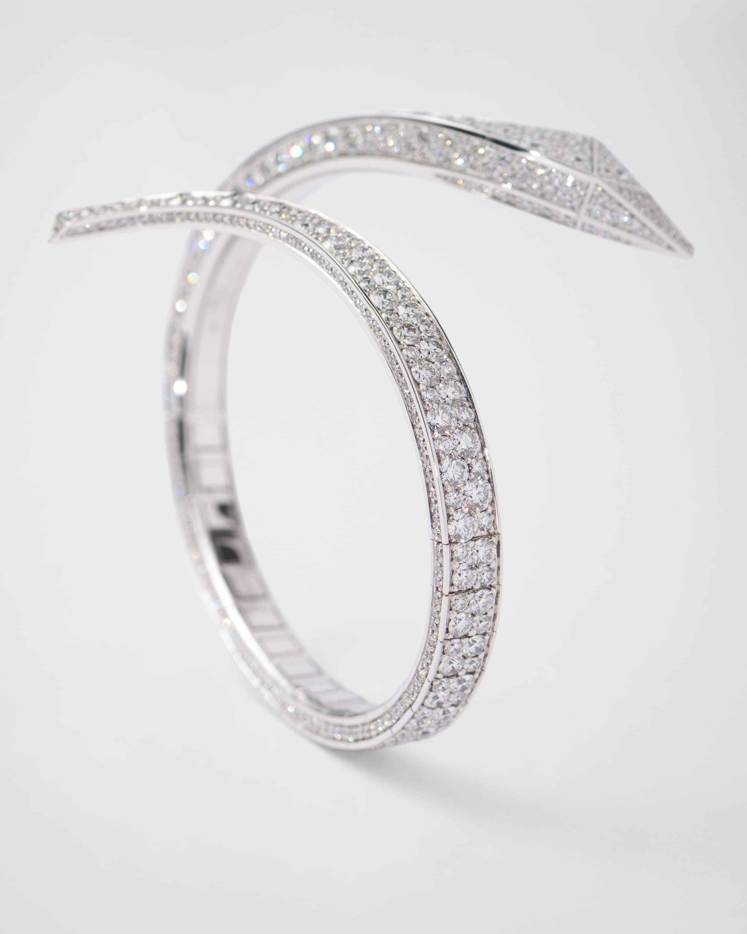 Eternal Gold snake bracelet in white gold and diamonds - 3