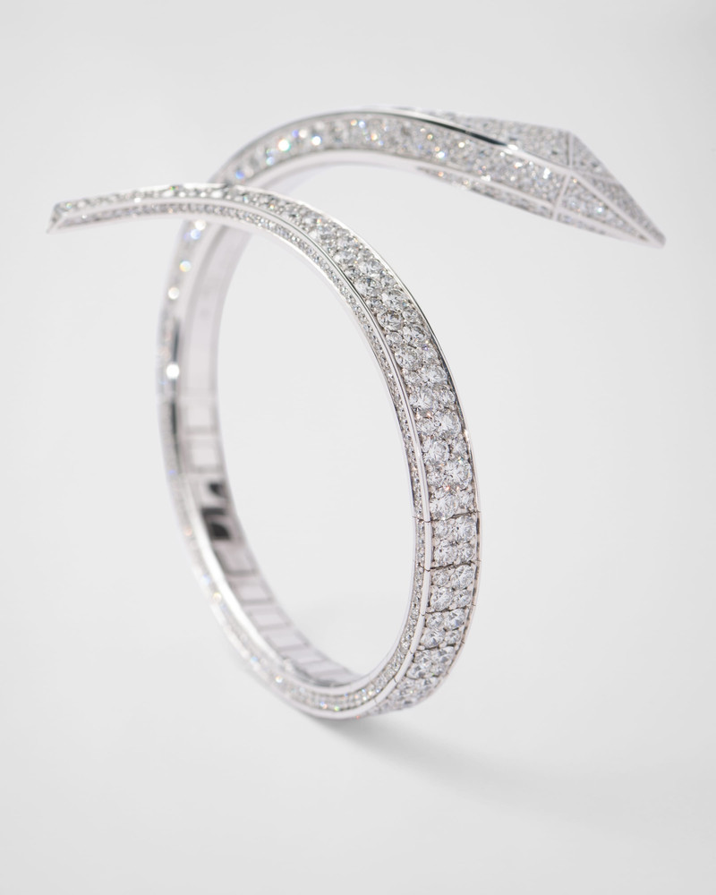 Eternal Gold snake bracelet in white gold and diamonds 3
