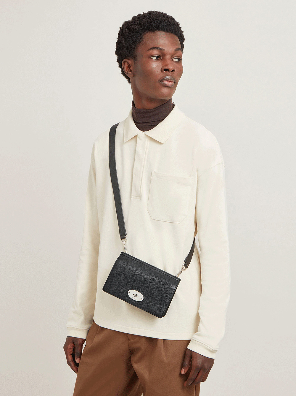 East West Antony Black Small Classic Grain - 6