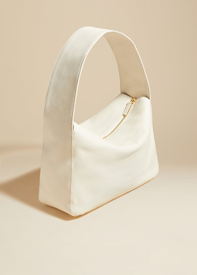 KHAITE The Elena Bag in Off-White Pebbled Leather outlook