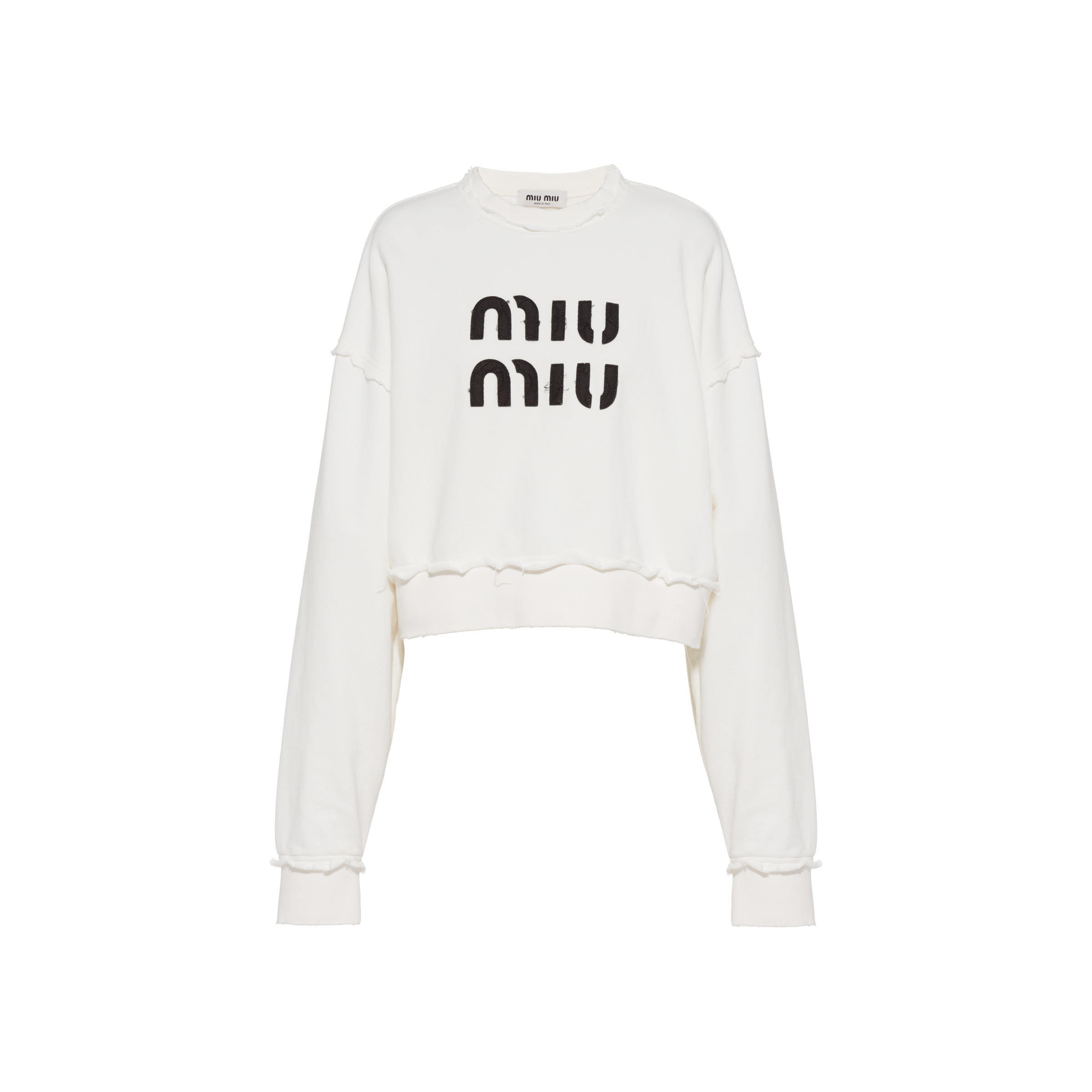 Embroidered cotton sweatshirt - 1