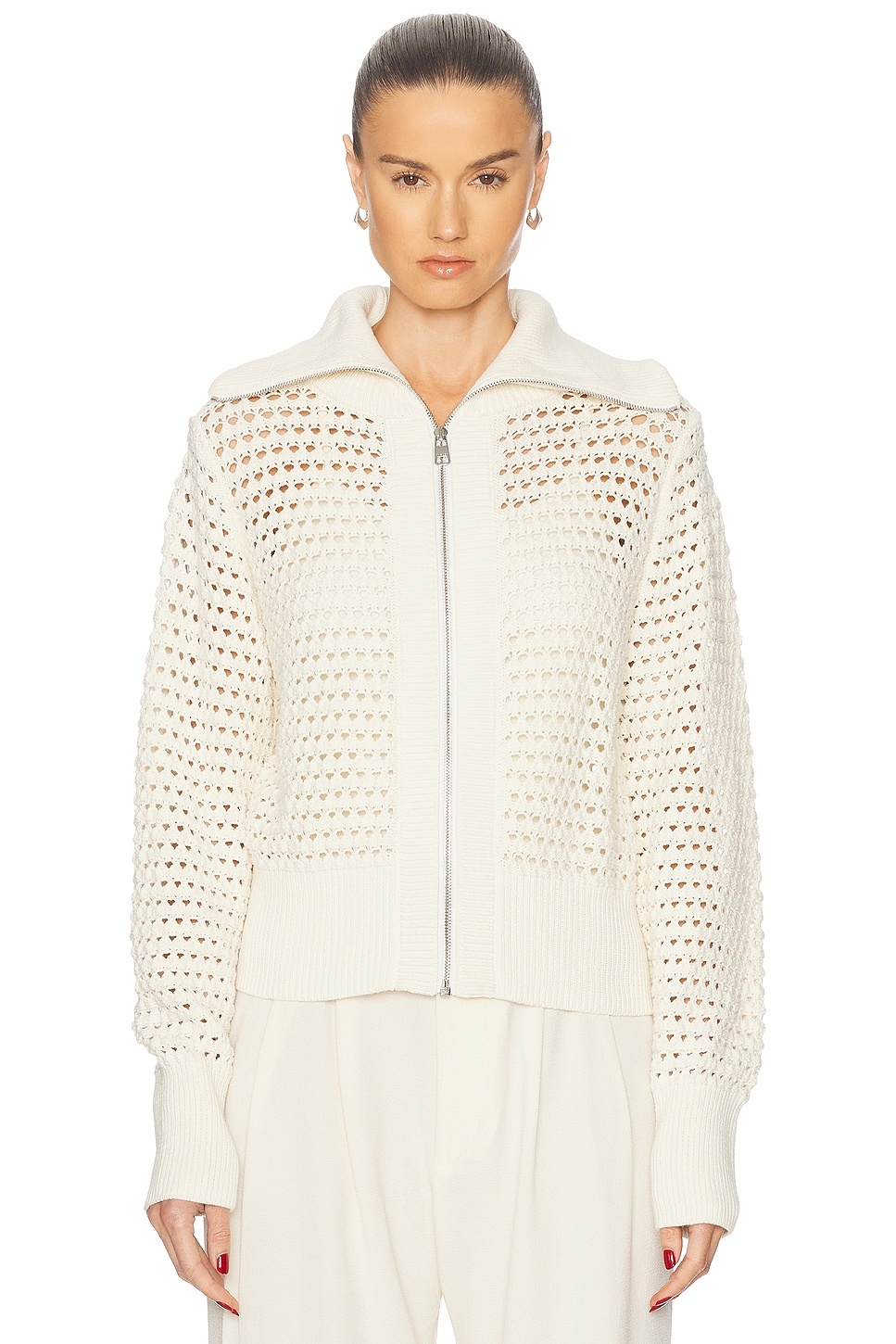 Eloise Full Zip Knit Sweater - 2