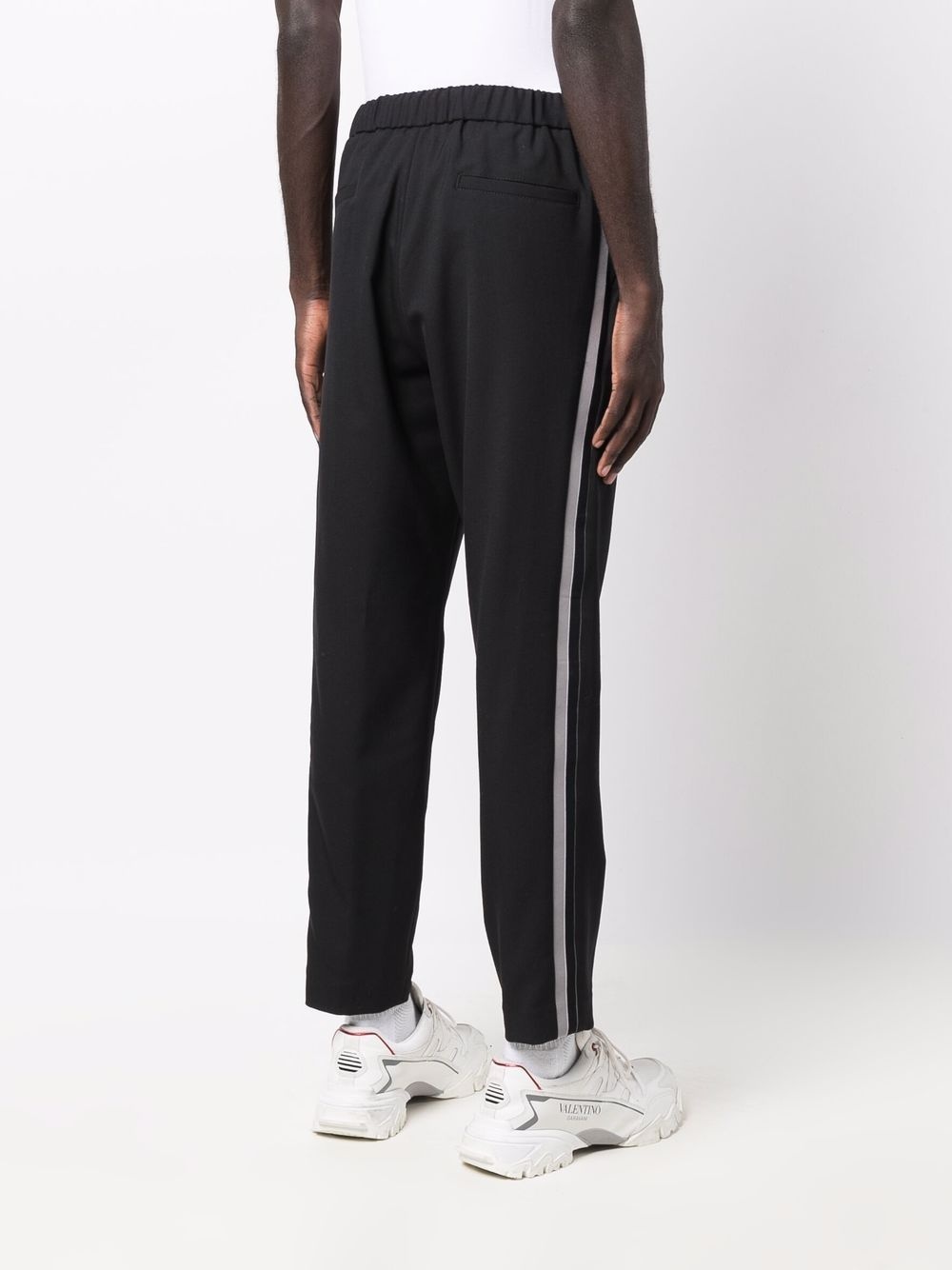 logo-print virgin wool-blend track pants - 4