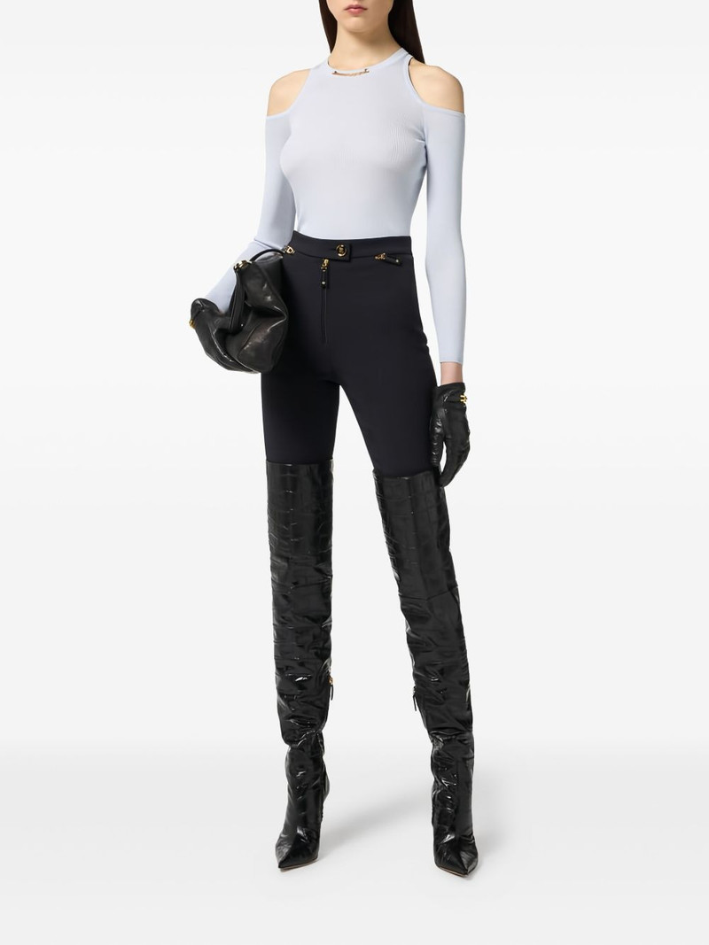 ELISABETTA FRANCHI cut-out detail long-sleeve top outlook