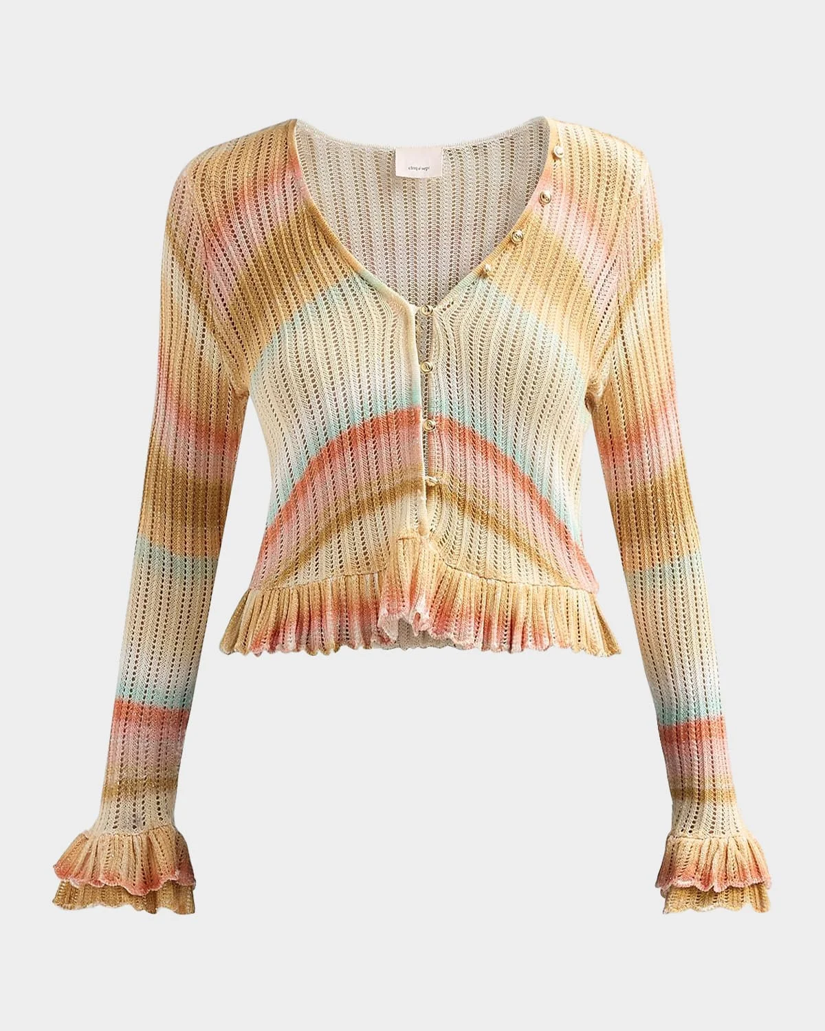 Edith Space-Dyed Stripe Cardigan - 1