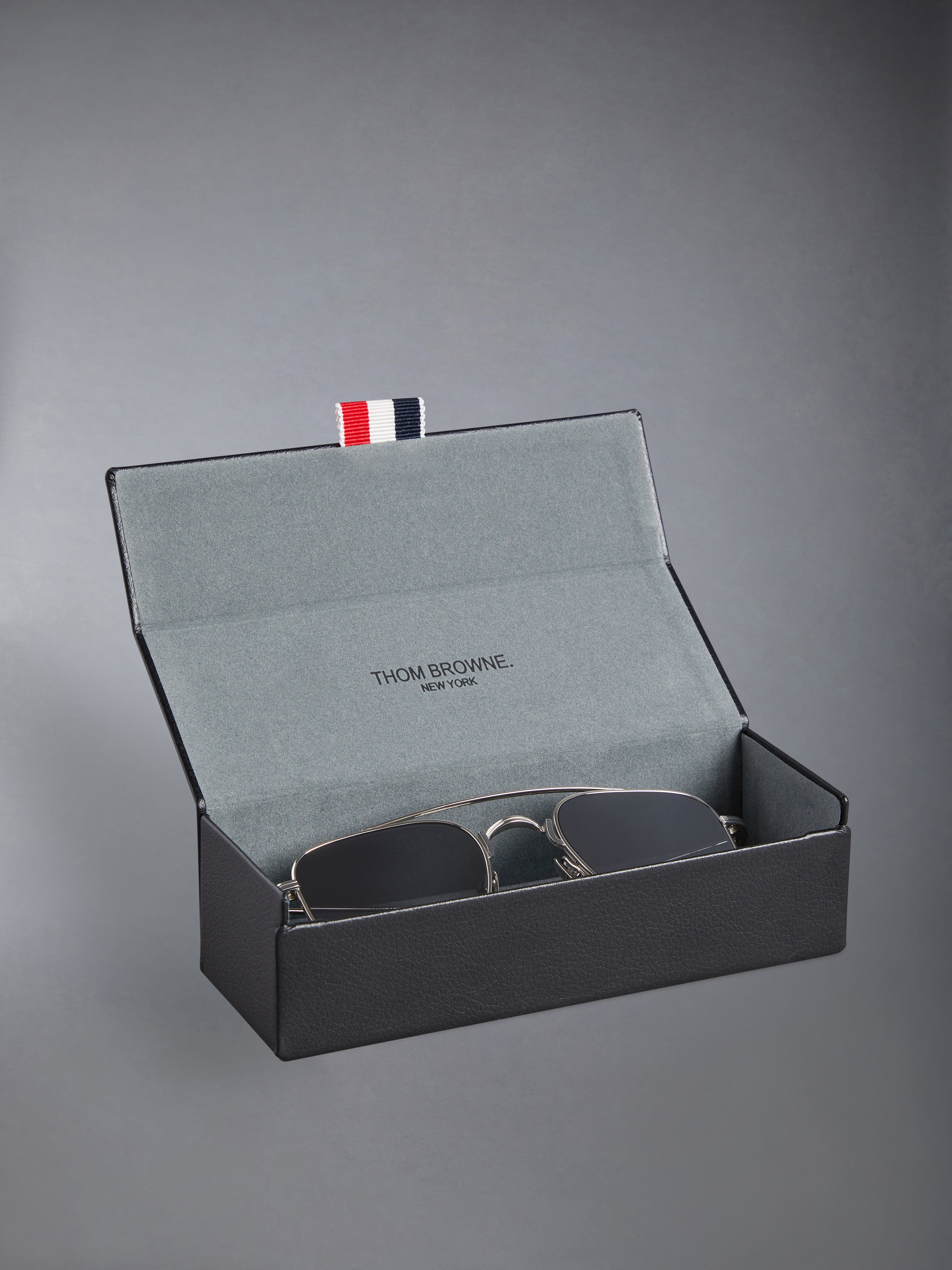 TITANIUM SQUARED AVIATOR SUNGLASSES - 6