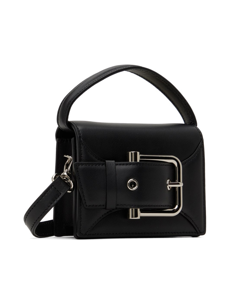OSOI Black Belted Boucle Micro Bag outlook