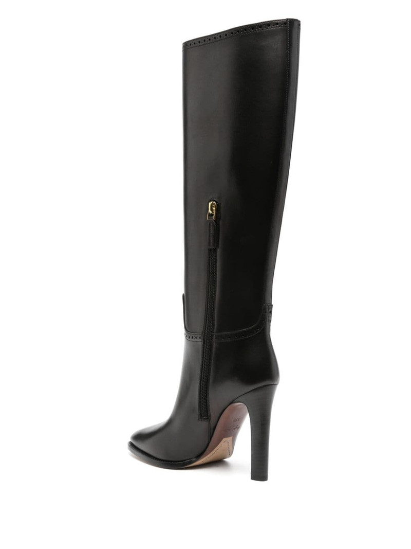 Brently 100mm knee-high leather boots 3