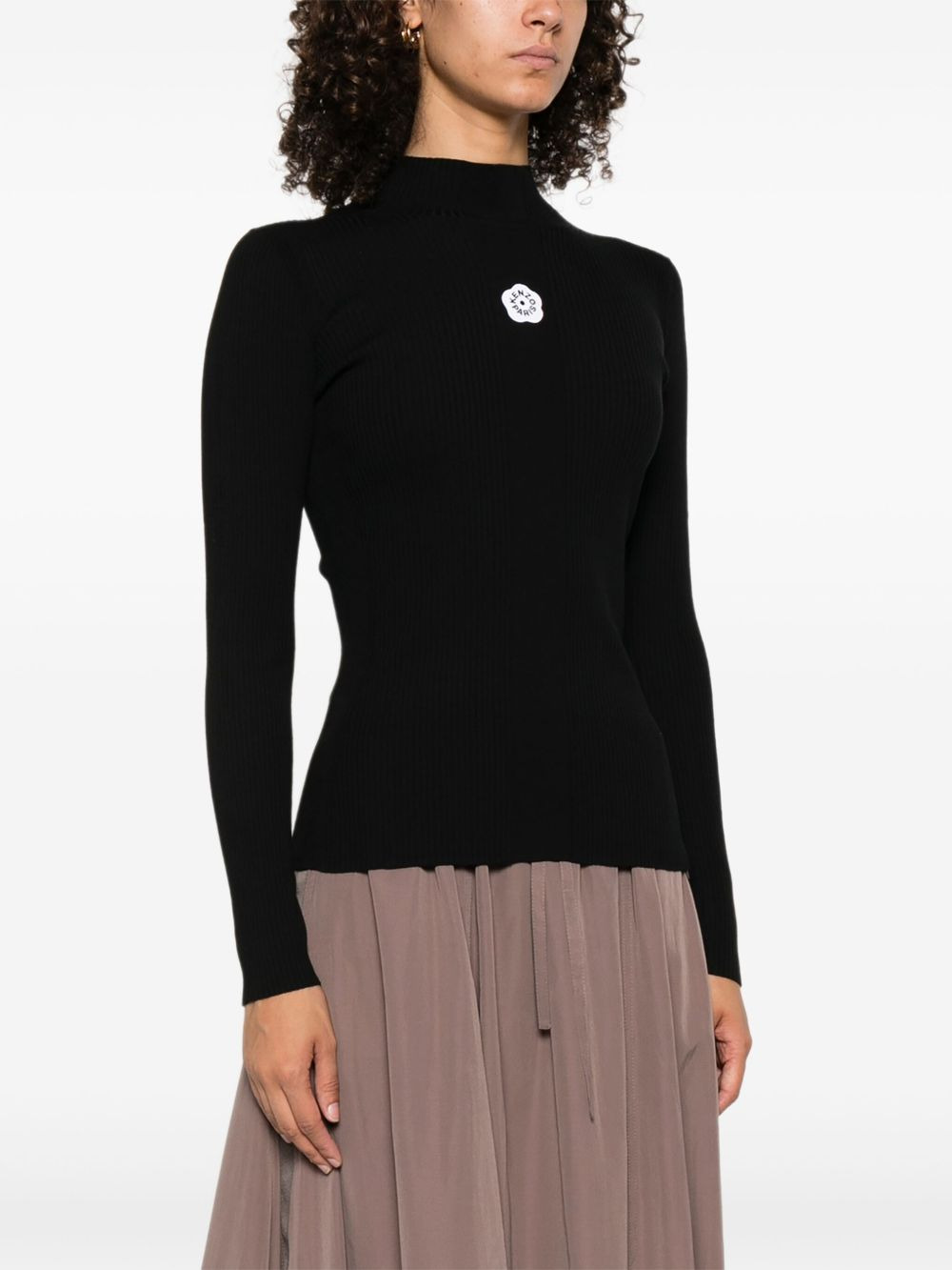 Boke Flower 2.0 mock-neck long-sleeve top - 3