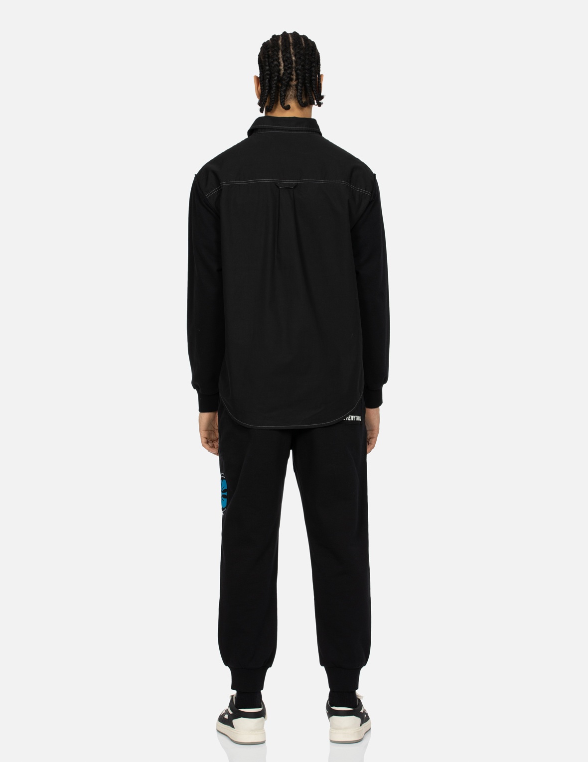 HAND-STITCHED AND MULTI-PRINT RELAX FIT SWEATPANTS - 5