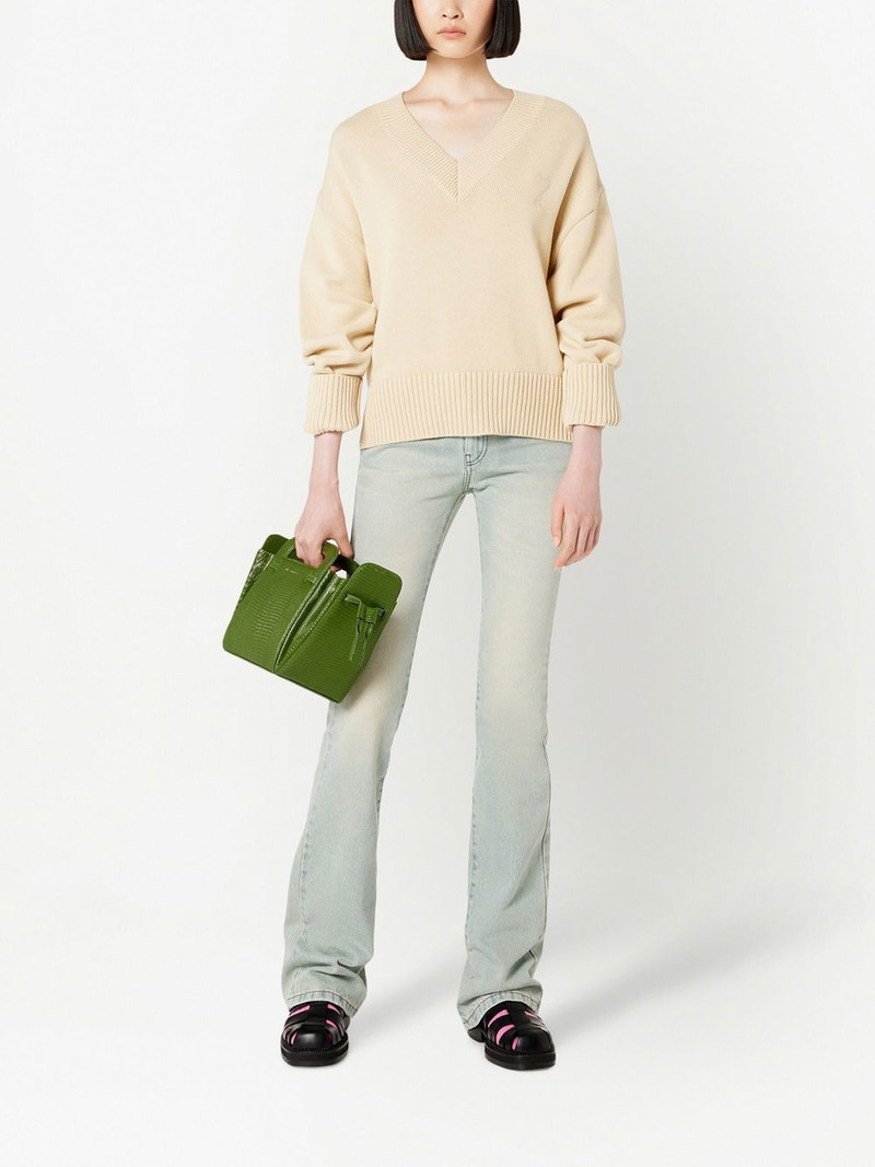 AMI Paris low-rise bootcut jeans outlook