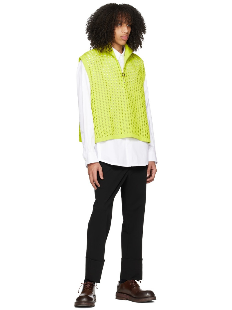 Wooyoungmi Yellow Half-Zip Vest outlook