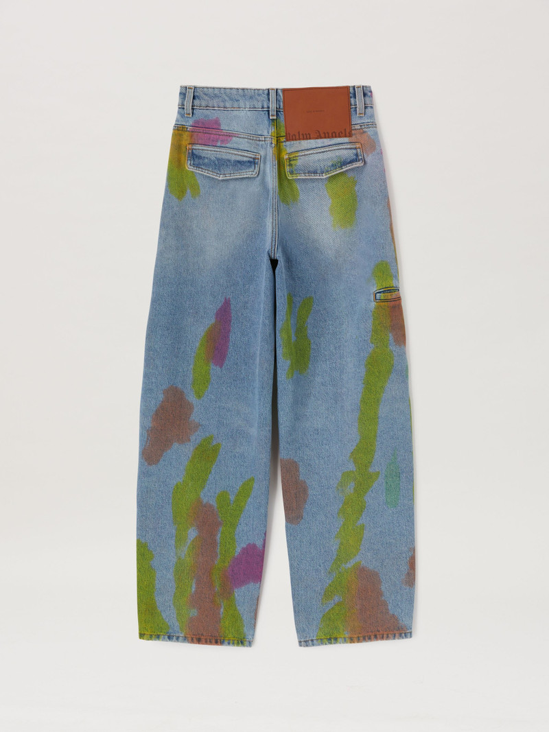 Palm Angels Tie Dye Carrot Denim Pants outlook