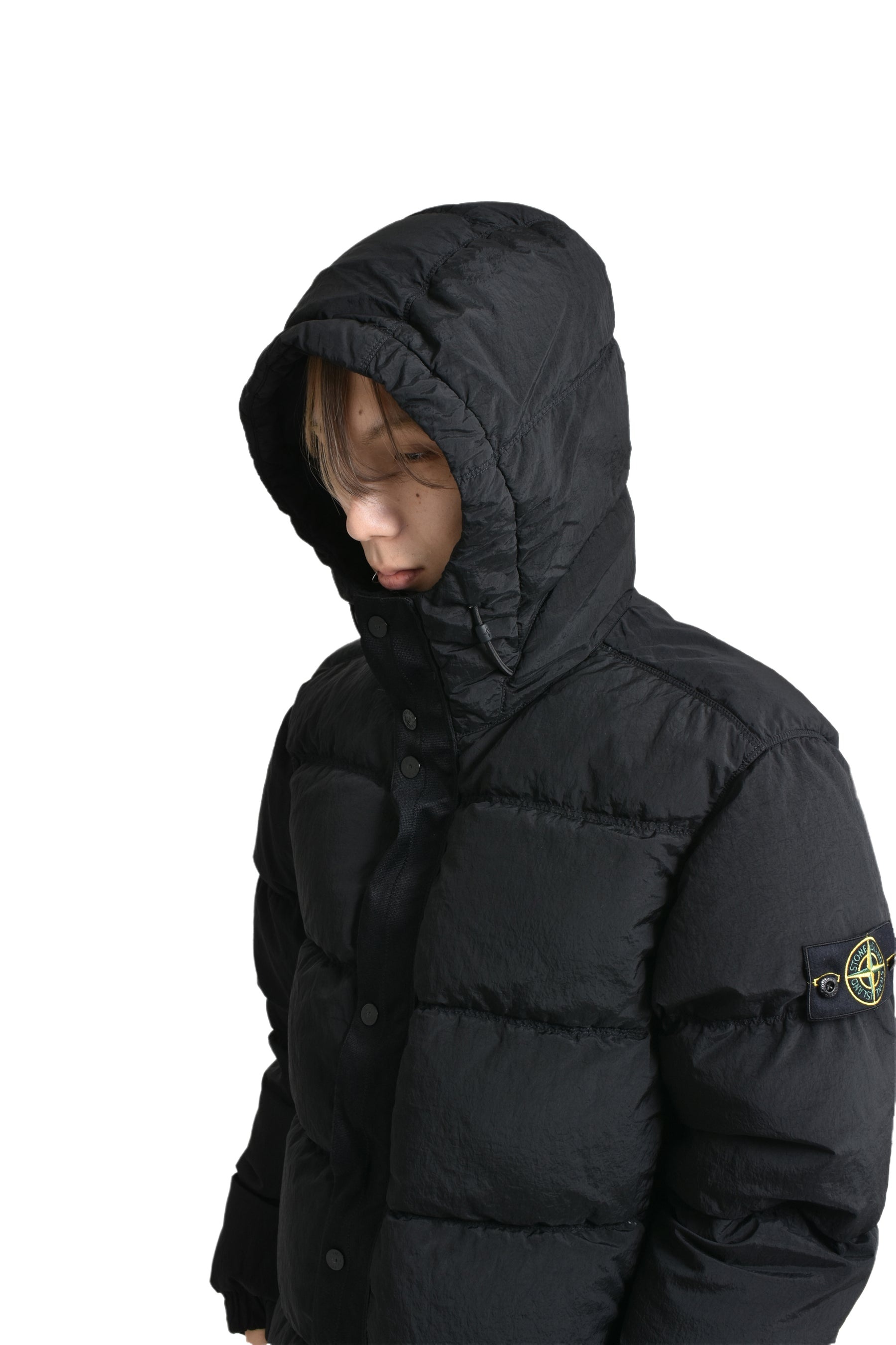 NYLON METAL DOWN JACKET / BLK - 4