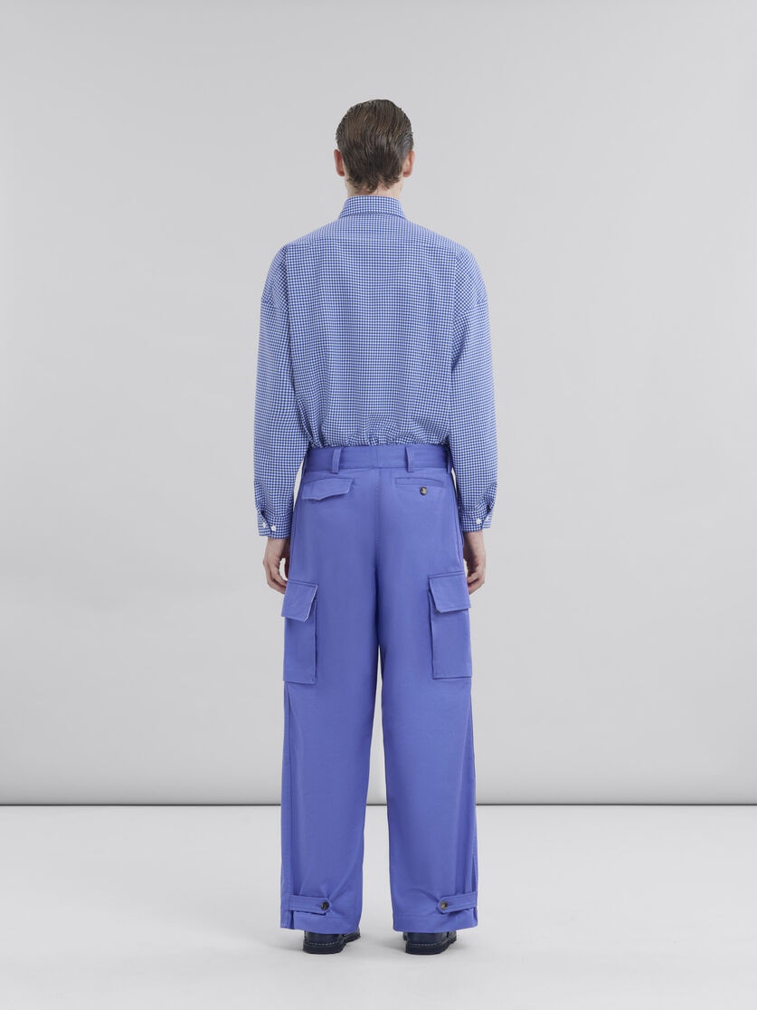 INDIGO ORGANIC COTTON CARGO PANTS - 3
