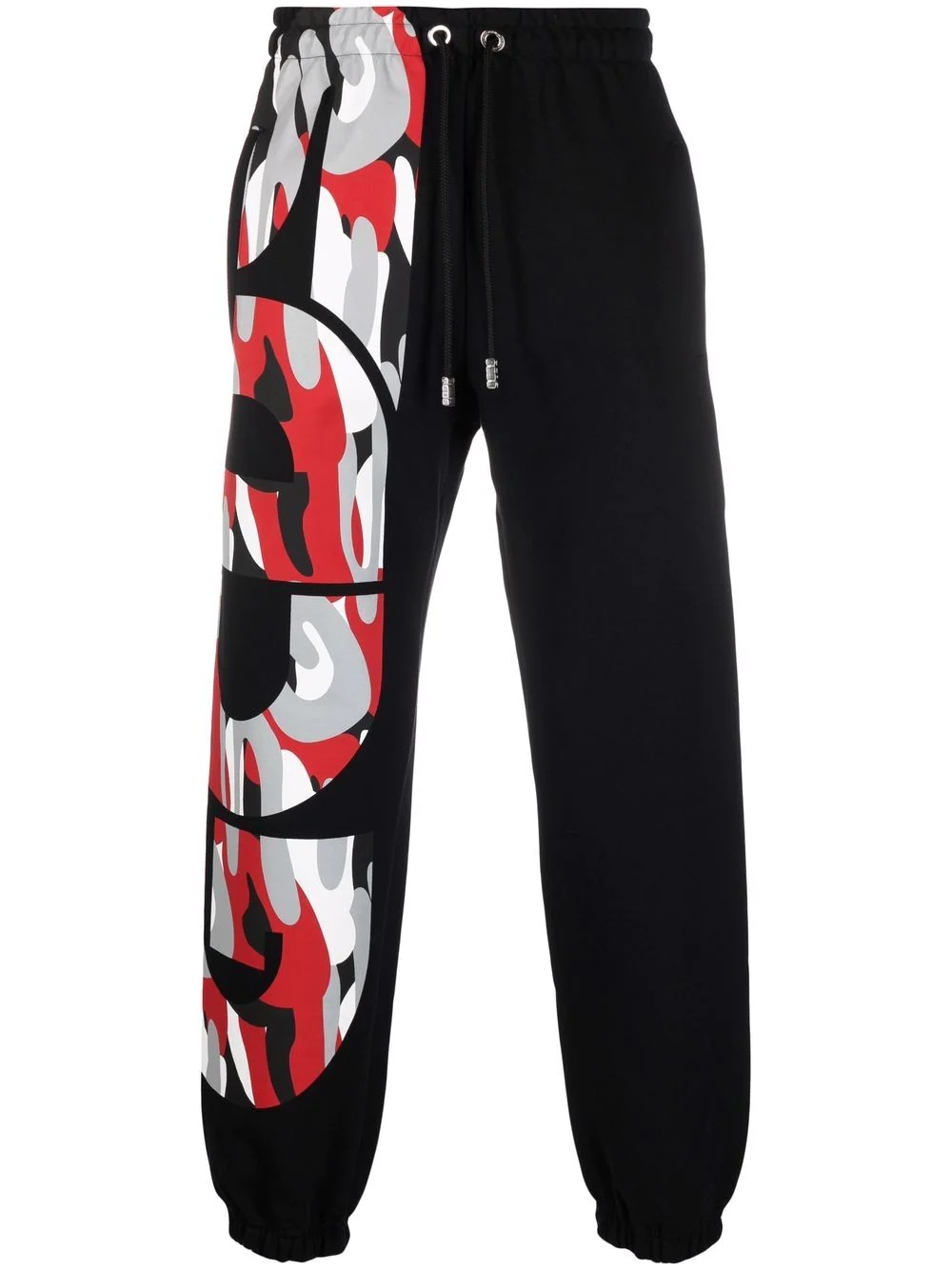 logo-print cotton track pants - 1