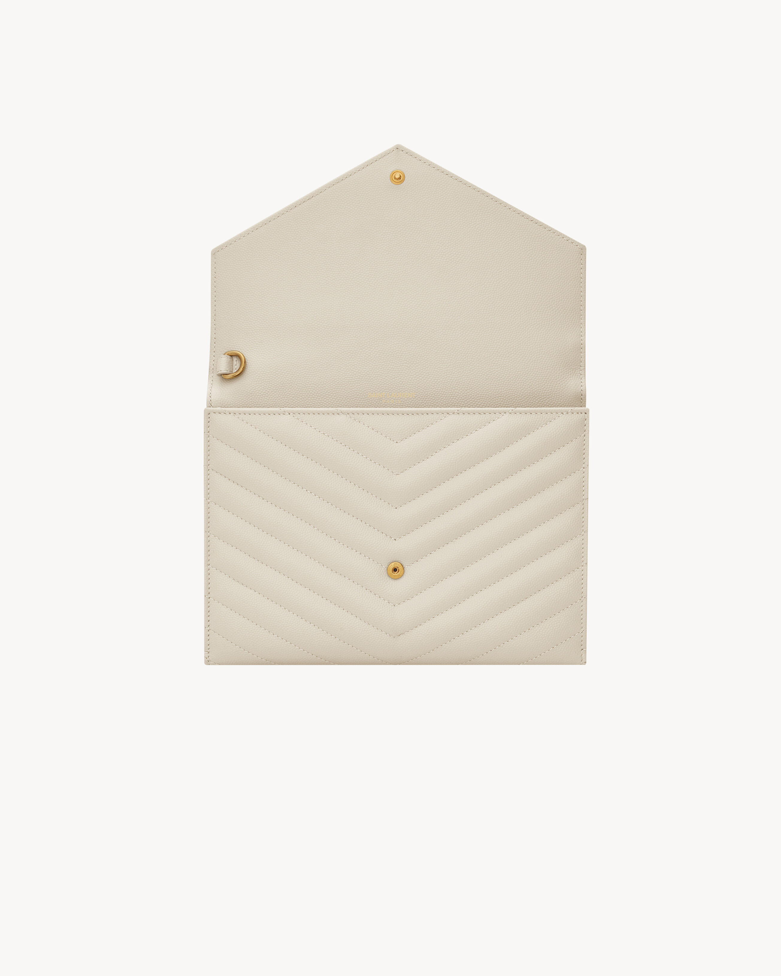 CASSANDRE MATELASSÉ FLAP POUCH IN GRAIN DE POUDRE LEATHER - 4