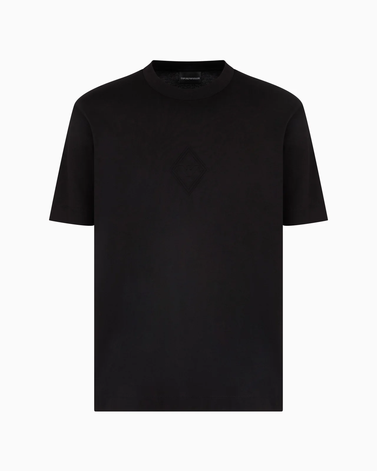 JERSEY T-SHIRT WITH EMBOSSED EAGLE LOGO - 1