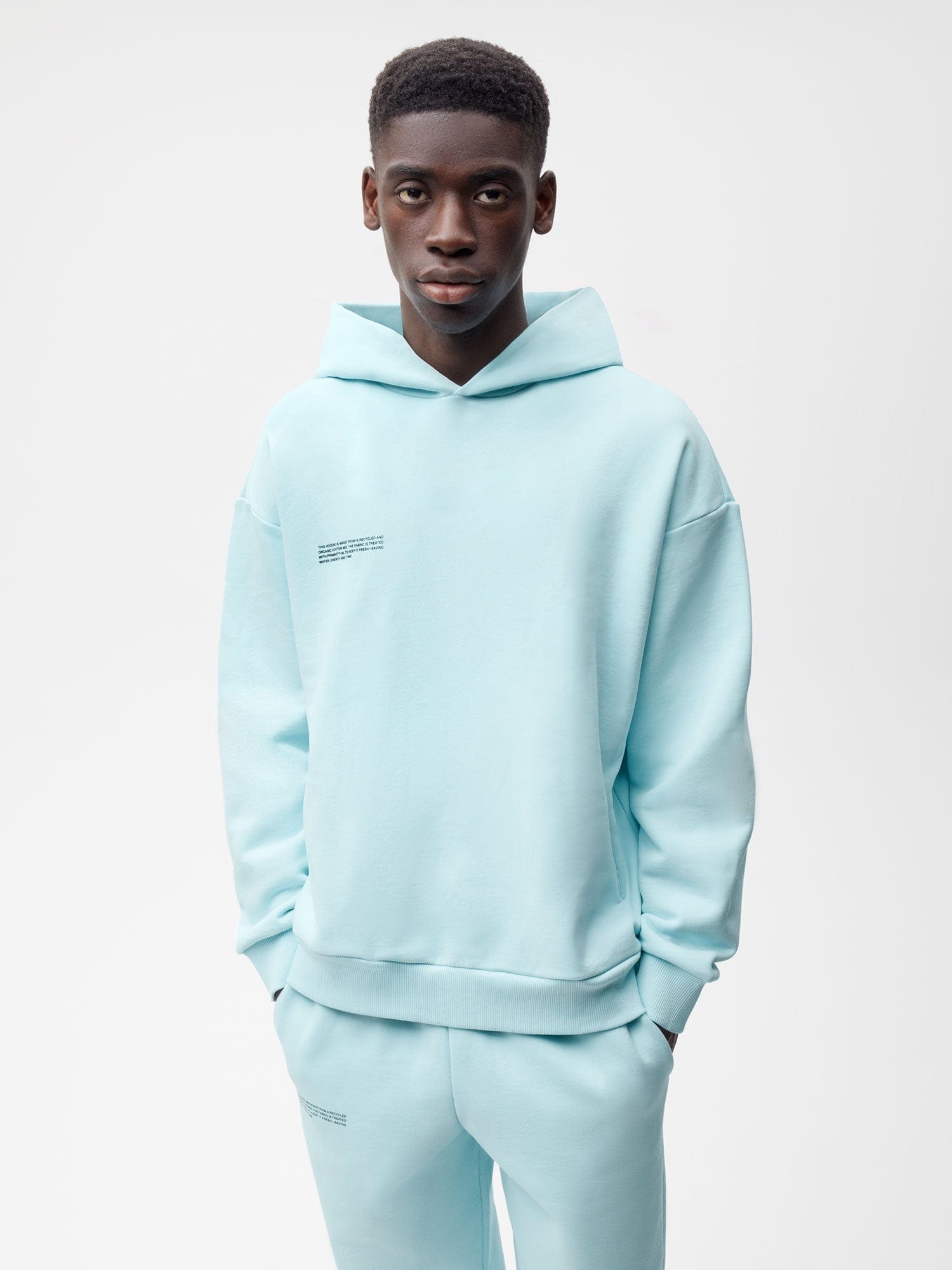 Mens 365 Heavyweight Hoodie - Powder Blue - 2