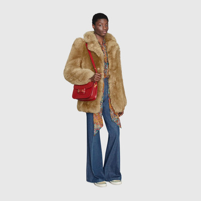 GUCCI Shearling single-breasted coat outlook