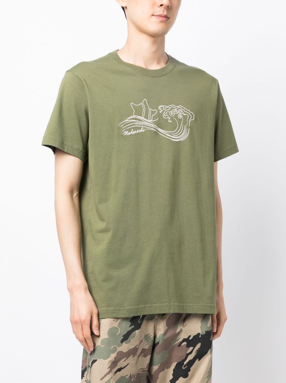 SONGKRAN EMBROIDERED COTTON T-SHIRT - 4