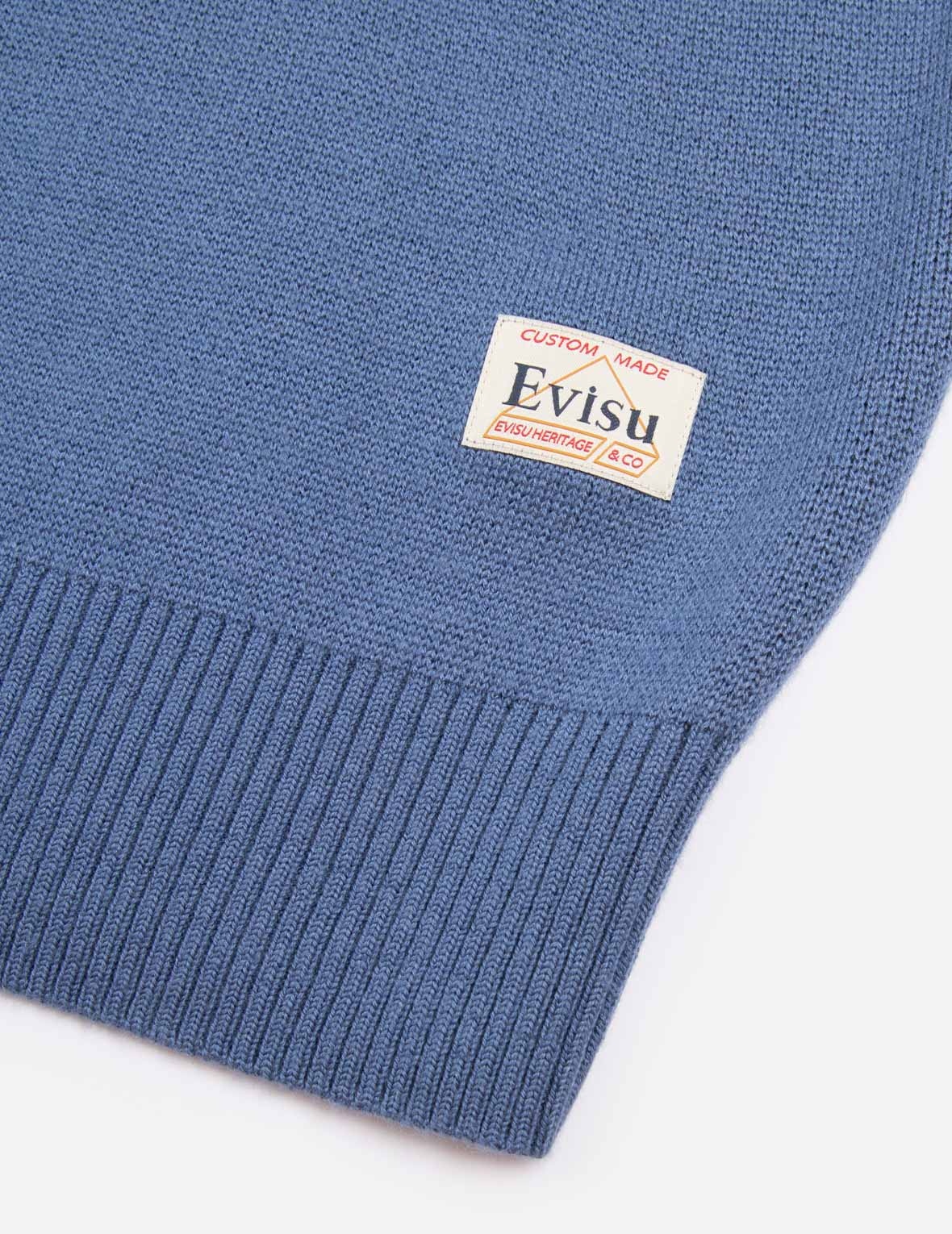 SEAGULL AND DARUMA INTARSIA RELAX FIT KNIT SWEATER - 9