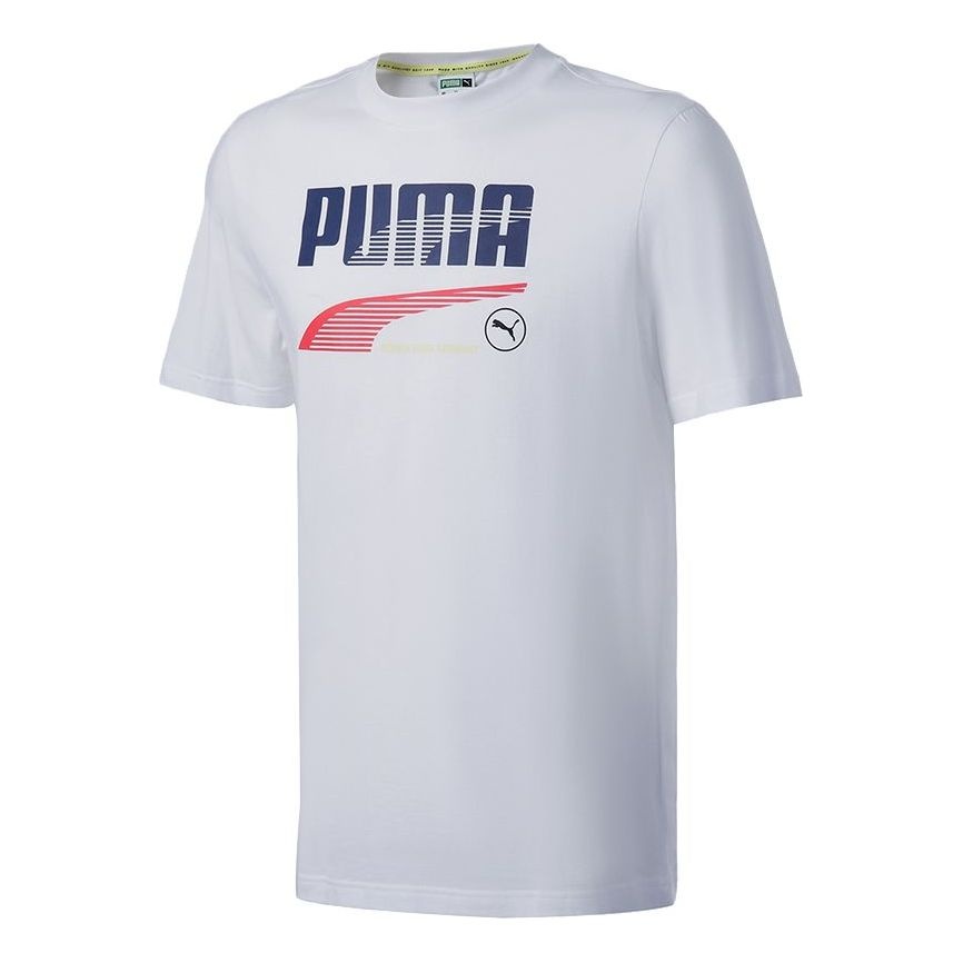 PUMA Team Graphic Tee 'White' 532704-02 - 1