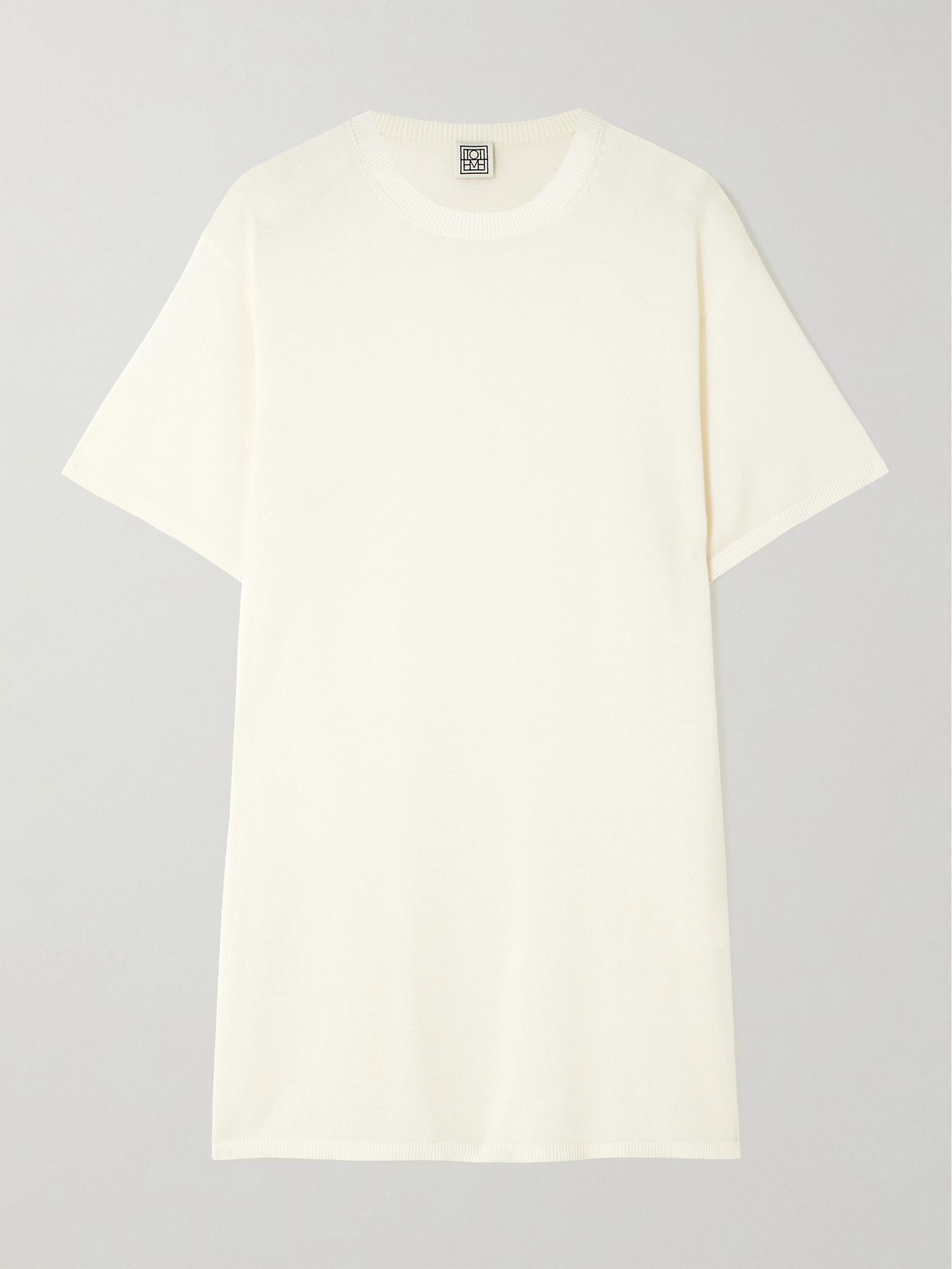 Lyocell and cashmere-blend T-shirt White - 1
