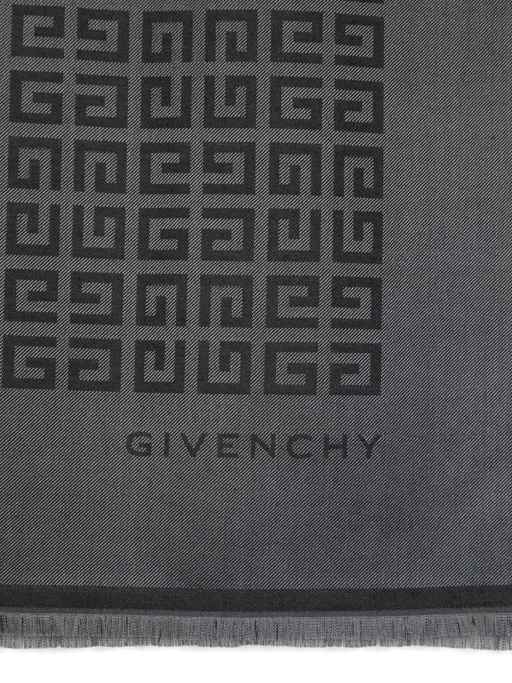 monogram-print scarf - 2