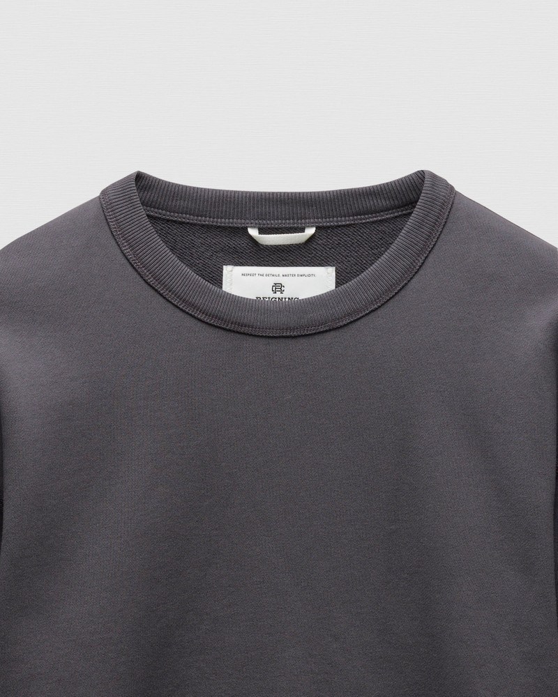 Reigning Champ Midweight Terry Standard Fit Crewneck Midnight outlook