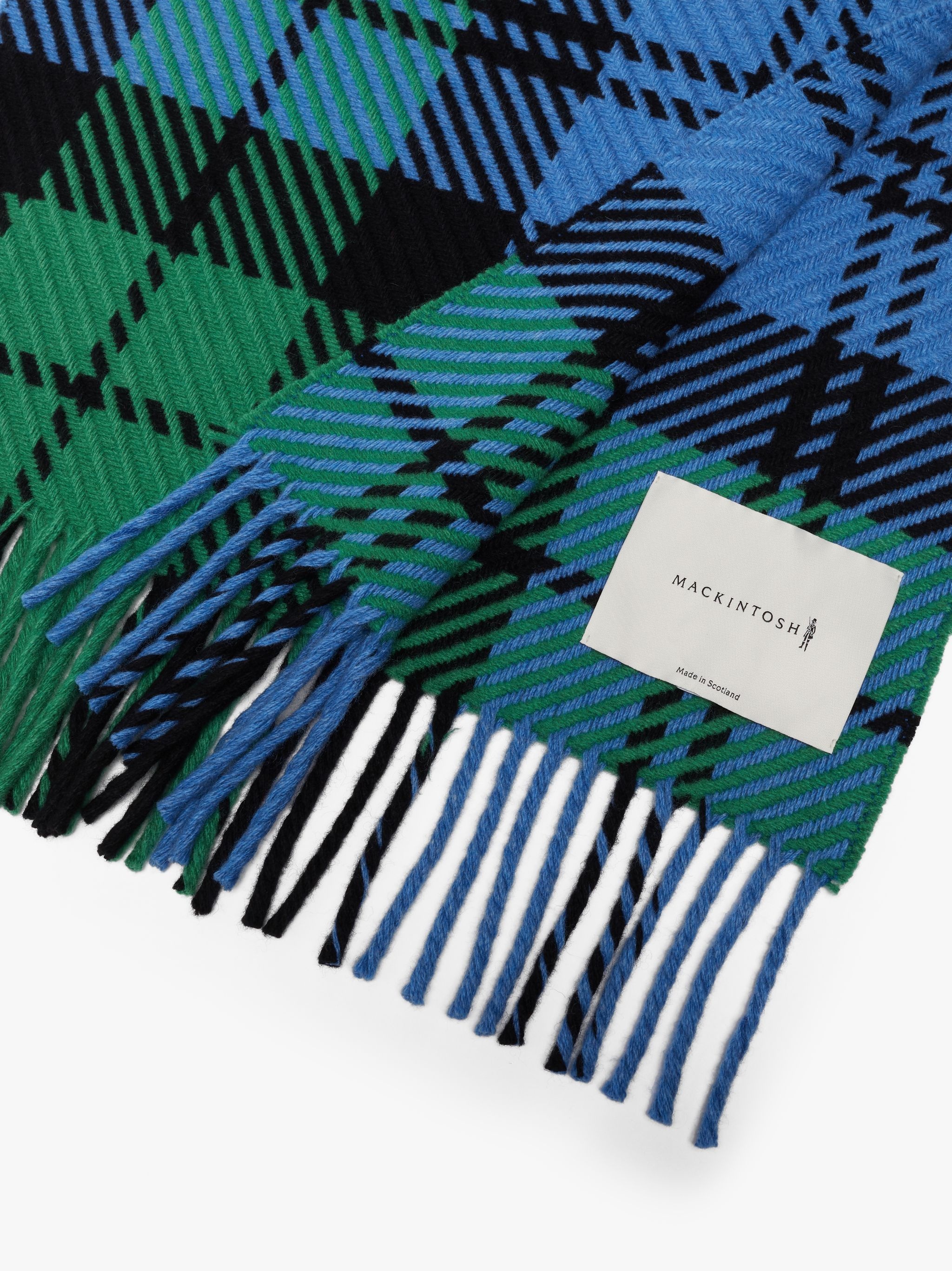 BLACK WATCH MERINO WOOL & CASHMERE SCARF | ACC-022 - 3