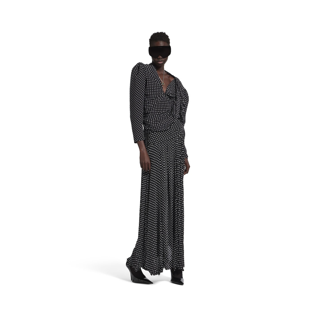 Women's Tucked-in Blouse in Black/ecru - 2